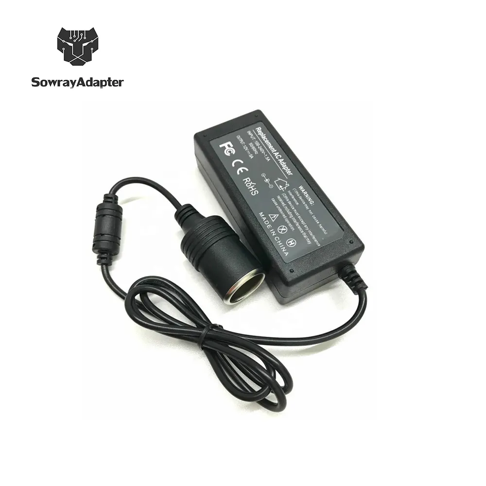 Adaptateur usb pour prise allume-cigare de voiture, 220v à 12v 5a ac vers dc