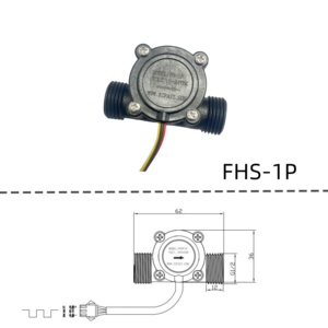 Shenzhen Fast <strong>Sensor</strong> 1/2\" Nylon Plastic Liquid Flow <strong>Sensor</strong> 5-24VDC 0.5-15 L/min 1-30L/min DN15 Micro Hall Effect Meter FHS-1P