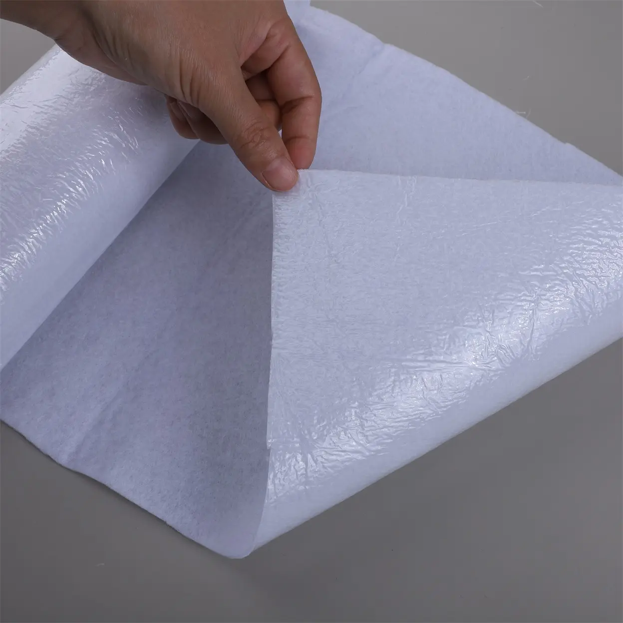Custom non-slip covered non-woven white 140g self-adhesive ground protection non-woven stairs nonwoven fabric