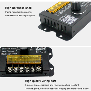 Ad alta tensione AC220V 1000W Wireless Bluetooth App di controllo LED striscia manuale manopola monocromatico Dimmer Controller per LED striscia luminosa - Product Image 6