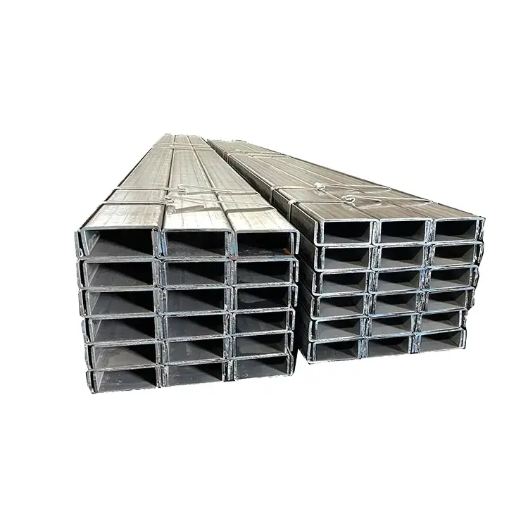 Perfil de carbono laminado en caliente Canal C de acero para construcción de metal en forma de C