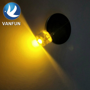 Vanfun <strong>8mm</strong> 2.8-3.2V Warm <strong>White</strong> <strong>LED</strong> Dip Straw Hat Diode through Hole Light Application - Product Image 4
