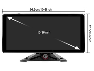 Kit de cámara de seguridad para coche, sistema de grabación DVR con pantalla táctil IPS de 10,36 pulgadas, Universal, Android, función de grabación, Monitor retrovisor 4K - Product Image 3