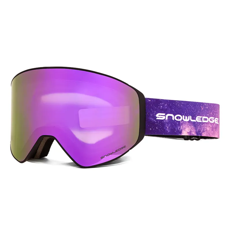 OEM-Gafas de esquí UV400 personalizadas, mascarilla magnética para esquí al aire libre, gafas protectoras para nieve suave