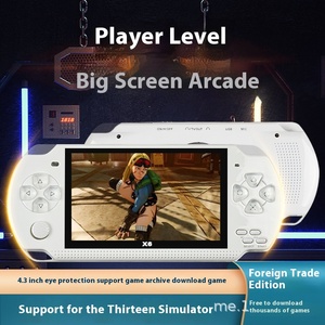 X6 4.3インチハンドヘルドゲームコンソールMP4 MP4プレーヤー8GB Real PSP Simulators 10000アーケードゲームWi-Fi接続