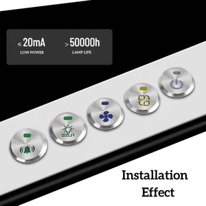 20A/12V 22MM geçiş Rocker anahtarı ile LED ışık özelleştirilmiş güç kaynağı mandallama Metal Push Button Watertap 15A/220V 3Pin - Product Image 3