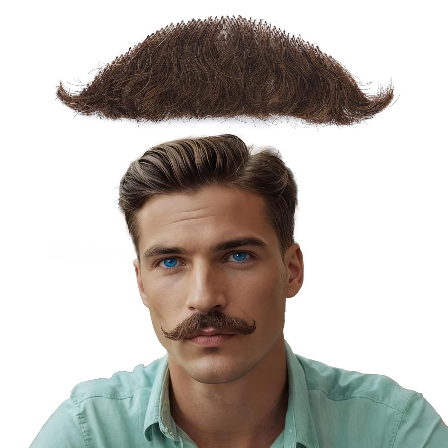 Brown fake mustache 7-2