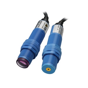Sensor láser cilíndrico de hilo de plástico NPN para detectar objetos pequeños, rango de detección de 20m, alta precisión, M18, NPN - Product Image 1