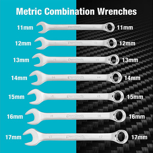 DURATECH 497件机械工具汽车机械工具套装手动专业OEM扳手套筒套装，带3个抽屉工具箱 - Product Image 3