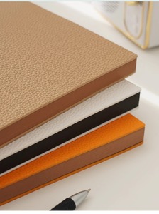 Minimally <strong>Designed</strong> High-end Lychee Patterned Custom <strong>Notebook</strong> <strong>with</strong> Practical Thickened A5 <strong>Notebook</strong> Set - Product Image 6