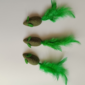Wholesale Interactive Kitten Cats Mouse Shape with Feather <strong>Catnip</strong> Cat Toy - Product Image 6