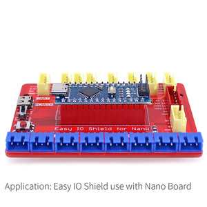 OPEN-SMART Easy IO Shield Kit Easy-Plug Bunte XH2.54mm-Sensorerweiterung mit Nano Board/USB-Kabel für Arduino