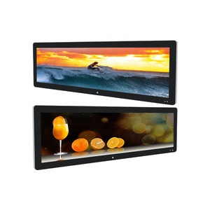 Monitor de barra estirada publicitaria para autobús entrenador 28,6 pulgadas tamaños personalizados entrada HDMl reproductor de vídeo Multimedia - Product Image 1