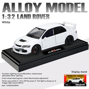 Diecast 1:32 alaşım modeli LANCER evrim lX EVO 9. Ses ve ışık geri çekme kapılar açık metal araba modeli ekran koleksiyonu oyuncak - Product Image 4