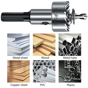 5Pcs Hole Saw Cutter Drill Bit Set Hole Saw Core HSS Wood Soft Metal Sheet Plastic <strong>PVC</strong> Stainless Steel High Speed for Power Tool - Product Image 4