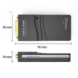 Wavlink <strong>USB</strong> 2.0 Video Display Adapter DVI/<strong>VGA</strong>/ Video Graphics Mirror Extend Screen Multi-Viewer Displaylink for HDTV LCD - Product Image 4