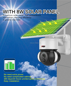 Floodlight 4G Solar Camera 3MP PTZ 4G <strong>Security</strong> Camera <strong>System</strong> 4mp GSM CCTV Network <strong>Wireless</strong> IP Camera - Product Image 3