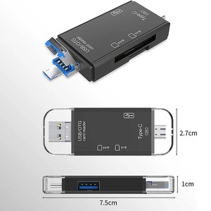 SDカードリーダーUSBCカードリーダー6In1USB 2.0 TF/MSDスマートメモリカードリーダータイプCOTGフラッシュドライブカードリーダーアダプター - Product Image 4