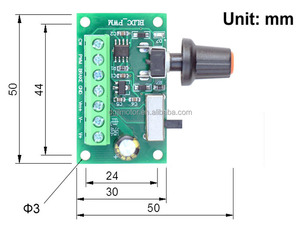 BLDC <strong>DC</strong> 12V 24V <strong>PWM</strong> Brushless <strong>Motor</strong> <strong>Speed</strong> <strong>Controller</strong> Function: Forward and Reverse, Stepless <strong>Speed</strong> Regulation, Brake - Product Image 5