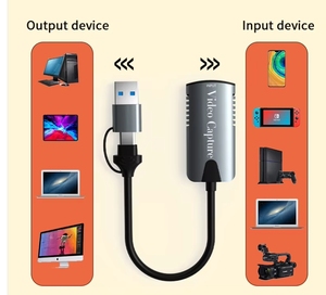 2 in 1 Video HDMI a USB 3.0 Audio scheda di acquisizione Video Live videoregistratore per computer portatile e macchina fotografica e trasmissione in diretta - Product Image 4