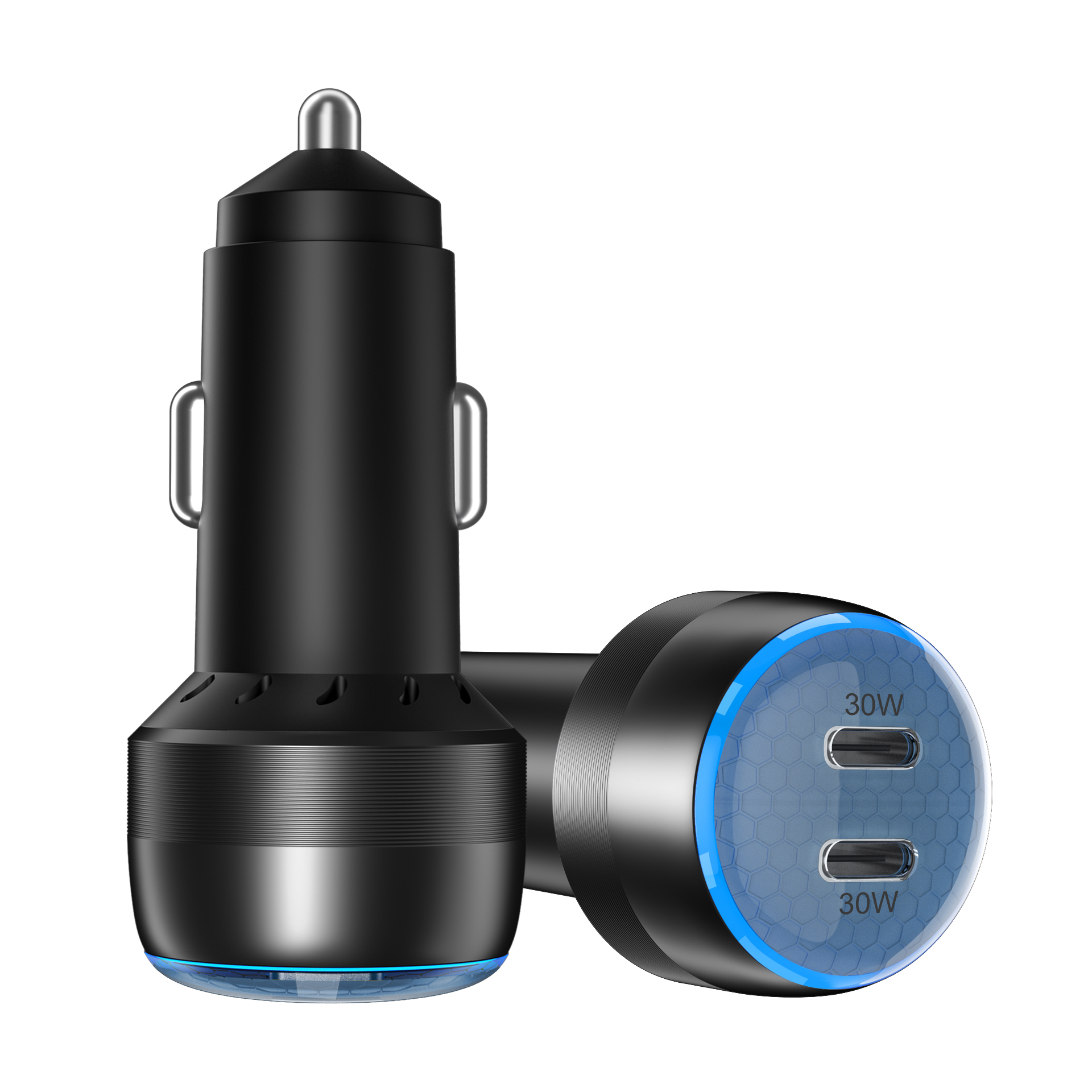 2C 60W Fast Car Charger