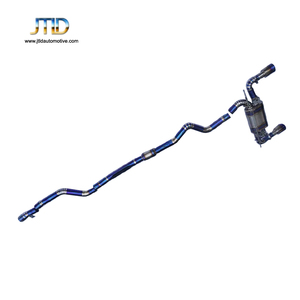 JTLD performans titanyum Valvetronic tam egzoz sistemi için BMW 3 serisi F30 340i Catback susturucu vana İpuçları