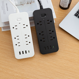 สายไฟ6เต้าเสียบพร้อมพอร์ต3USB และช่องต่อสายเคเบิลชนิด C แบบแถวสวิตช์และซ็อกเก็ตอุปกรณ์ไฟฟ้า - Product Image 2