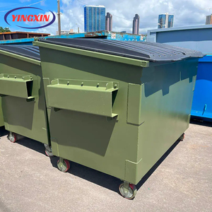 Front Lift <strong>Bins</strong> Outdoor Stackable Metal Dumpster Skip <strong>Bins</strong> Waste Storage <strong>Bins</strong> On Wheelsumpster - Product Image 4