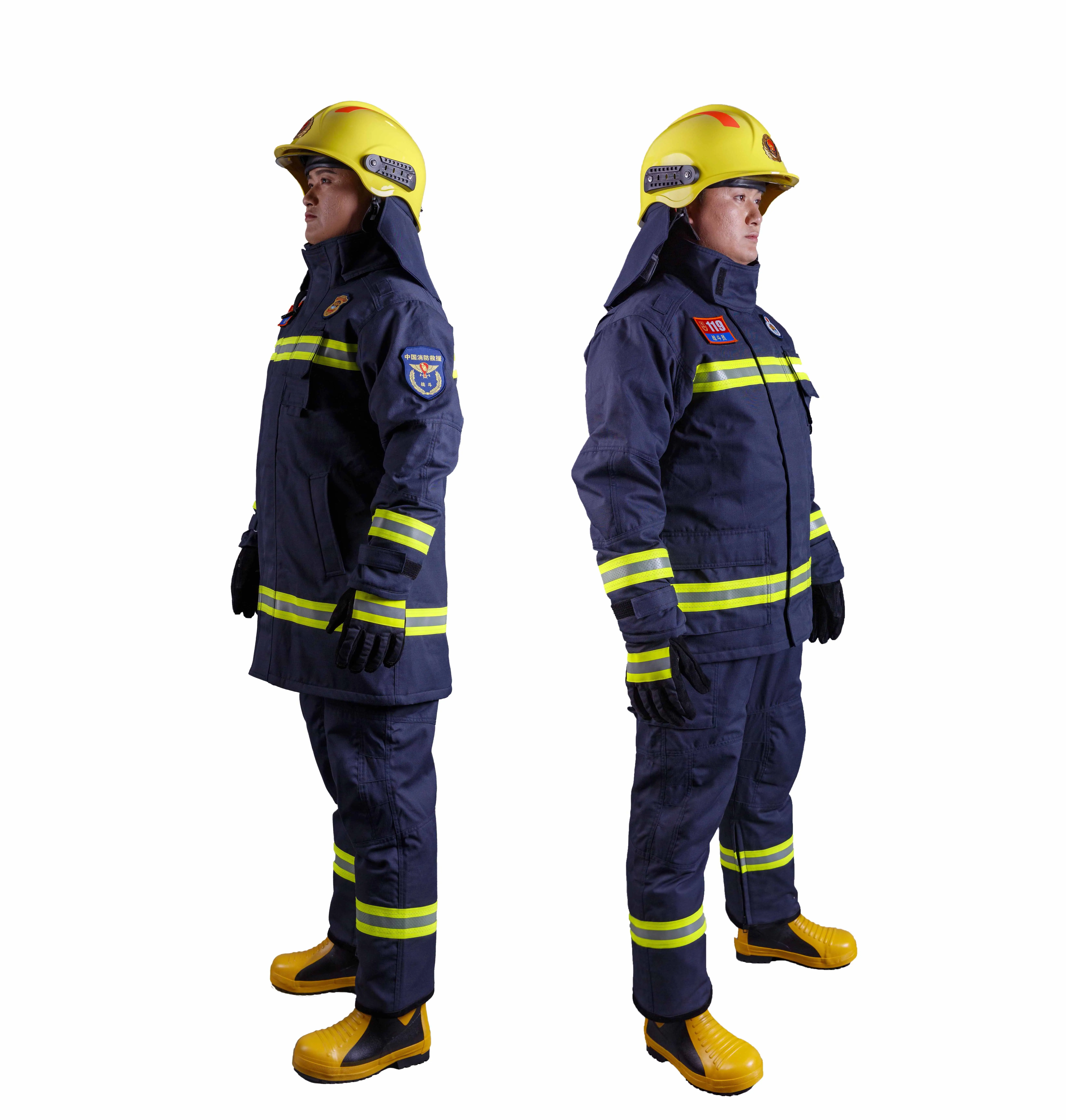 कॉस्टयूम फायर फाइटर जैकेट Nomex Coverall काम कपड़ों Workwear वर्दी फायरमैन सूट
