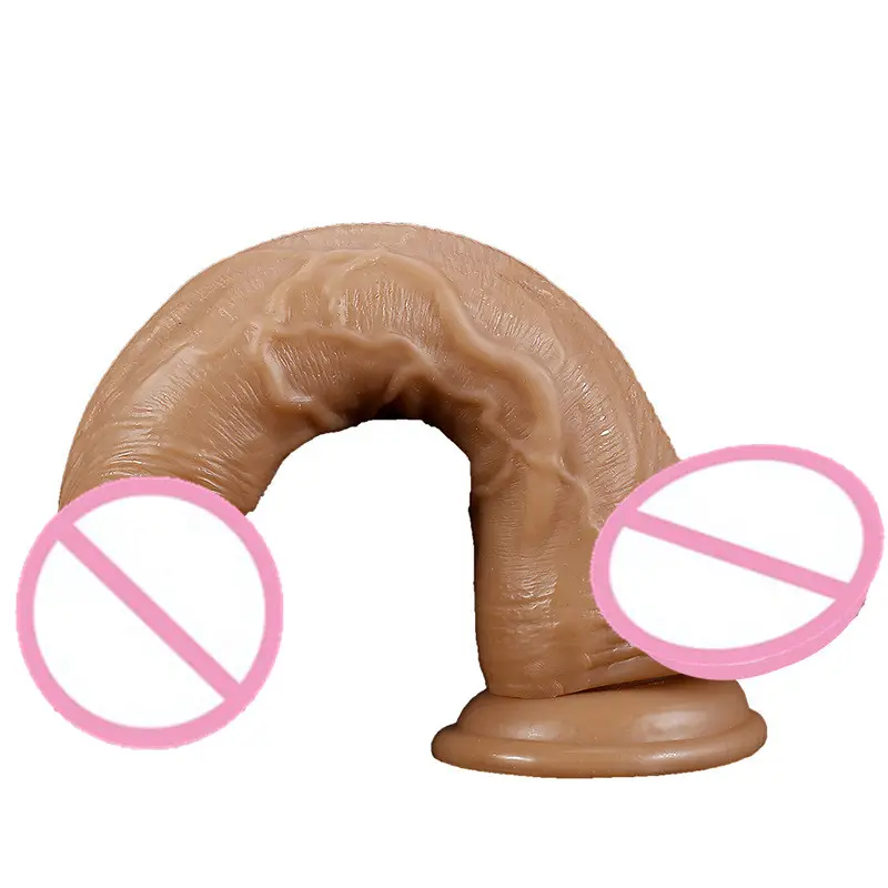 Gode en matériau PVC chair sensation de peau pénis réaliste masturbation féminine gode pénis sex toys pour femmes