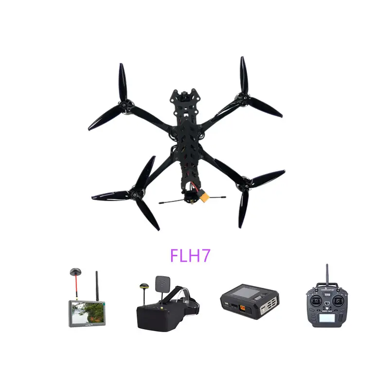 FLH7 FPV drone 7 pollici Max Top sale Wifi FPV race droni trasmissione in tempo reale RC elicottero Quadcopter