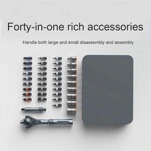 24-in-1 çok fonksiyonlu cırcır tornavida seti S2 çelik ev anahtarı aleti Phillips kafa ile ev kullanımı için tornavida - Product Image 5