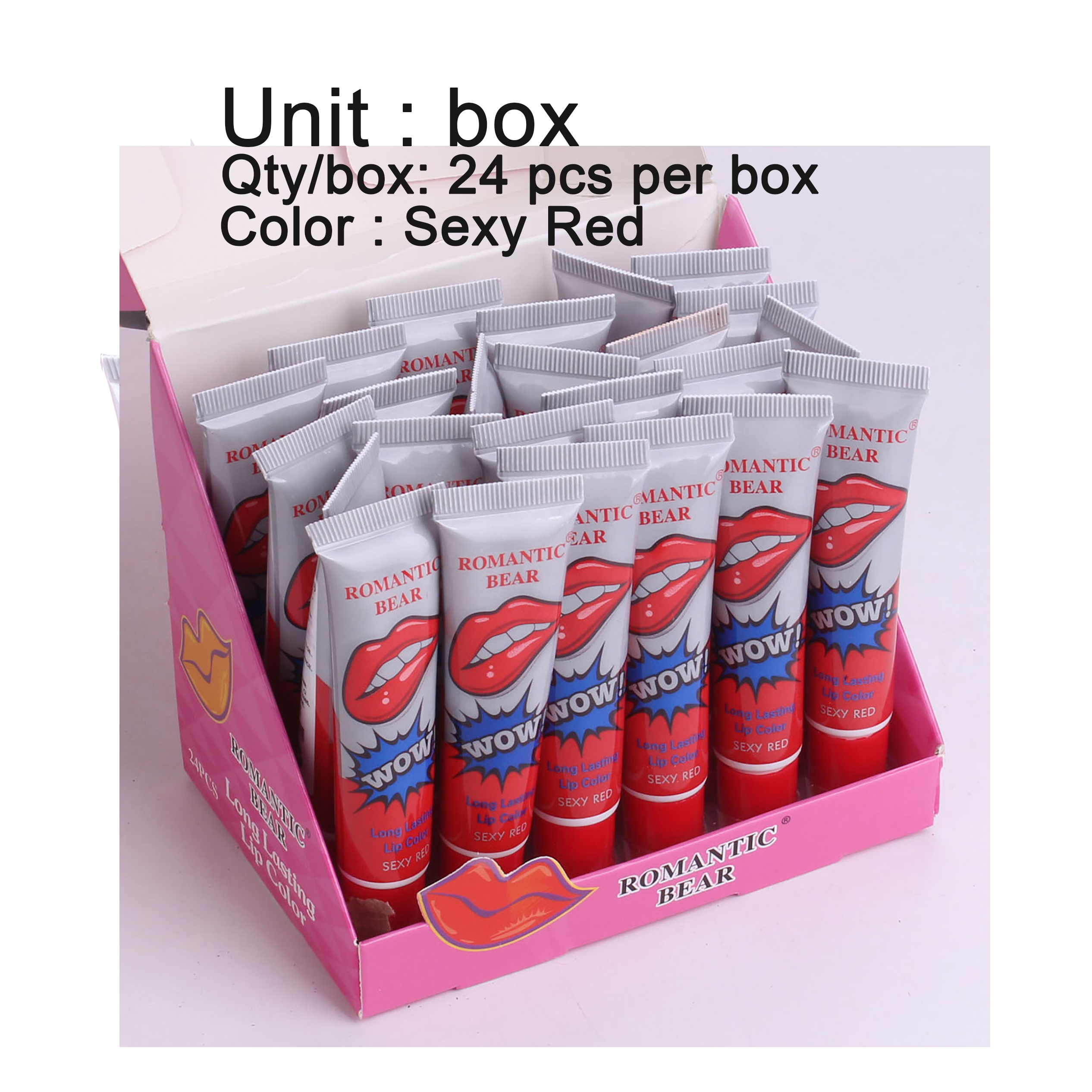 02 Sexy rouge 24 pcs par boîte d'affichage