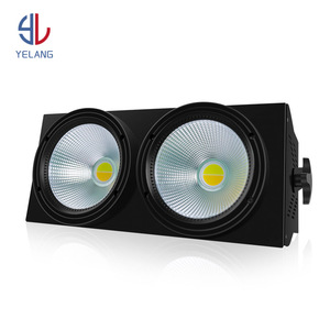 2 עיניים 200w cob הוביל שלב בלינדר לבן/חם 2 in1 cob 2*100w dmx קהל אור