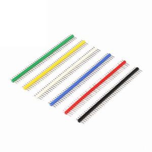 40Pin 1x40 singola fila maschio 2.54 pin Breakable Header connettore Strip Pin colorato per Arduino Kit fai da te - Product Image 1