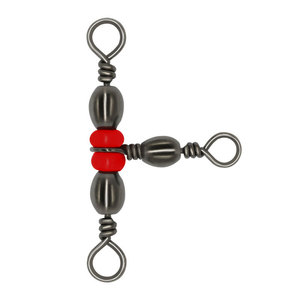 ステンレス鋼3ウェイバレルトリプルスイベルベアリングコネクタスナップローリングスナップアクセサリー - Product Image 1