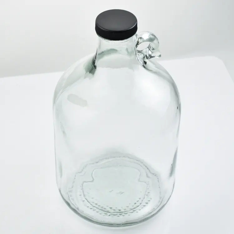cheap 5 liter large glass storage bottle with screw top for water storage