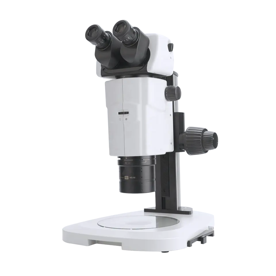 7.5-135X LED Transmitido Light Track Stand Zoom Paralelo Trinocular Microscópio Estéreo SMZ18