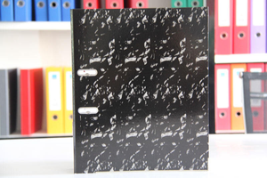 Porte-documents <span class=keywords><strong>A4</strong></span> en plastique rigide, pochette pour documents en PP, papeterie pour usage de bureau, classeur à levier en marbre - Product Image 4