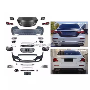 ชุด W213รถยนต์เต็มตัวสำหรับ merced/ES ben/z S Class W213 2016-2020ตัวกระจายกันชนหน้าและหลังอะไหล่อัพเกรด Maybach - Product Image 3