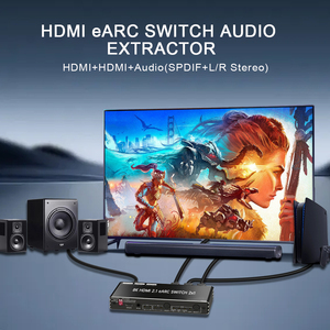 8K Hdmi Kvm交换机2个Usb 3.0双显示器切换器显示器端口监视器计算机Kvm交换机hdmi EARC SONOS