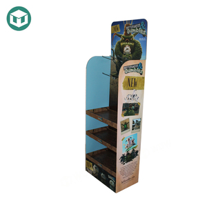 Custom <strong>Color</strong> Popular Design Corrugated Toy Paper Cardboard <strong>Display</strong> Stand With Peg <strong>Hooks</strong> - Product Image 2