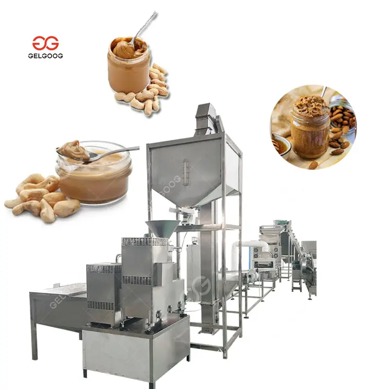 Customized Nuts Butter Processing Line Peanut Cashew Butter Grinding Roasting Machine Price