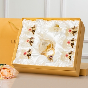 ถ้วยชาแก้วใสถ้วยชาแก้วเคลือบด้วยดอกไม้ - Product Image 6