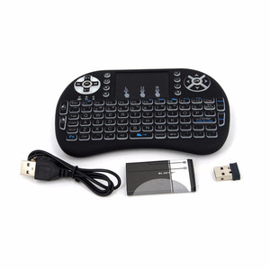 I8 Mini Wireless <strong>Keyboard</strong> 7 Color Backlit USB Interface 2.4G Touchpad Membrane Operation Style for PC <strong>Android</strong> TV Box - Product Image 5