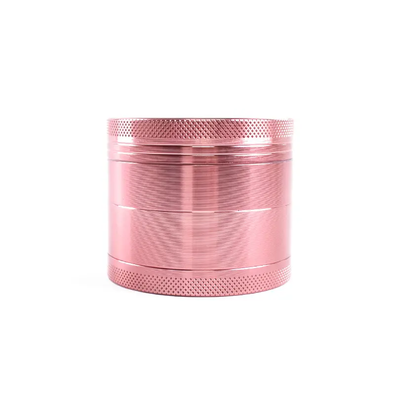 Hot Selling High Quality OEM/ODM 4 Pieces Pink 60MM Aluminum Herb Grinder Smoking Accessories Metal Grinder with Custom Logo