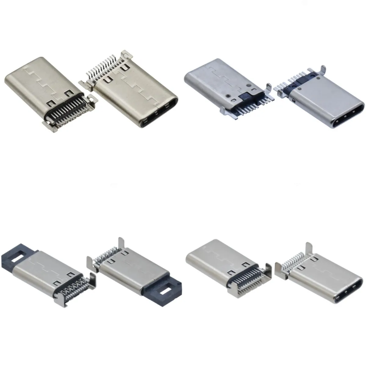 Kandens กลาง USB 3.1 ชาย 9 24 Pin DIP OTG ประเภท C Connector SMT SMD USB C ปลั๊กฤดูใบไม้ผลิสําหรับแฟลชไดรฟ์ทางการแพทย์