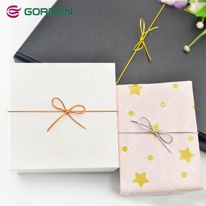 Gordon Ribbons <strong>Custom</strong> Size Gold <strong>Elastic</strong> <strong>Bows</strong> Small <strong>Bows</strong> With <strong>Elastic</strong> <strong>Loop</strong> for Christmas Gift Box Decoration Packing - Product Image 1