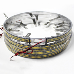 High <strong>Quality</strong> 130cm 12V <strong>Super</strong> Bright Double Row 5730 White Color <strong>LED</strong> Wheel Light Kit for Universal Car - Product Image 4
