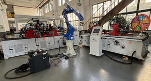 Produttore PLC profilo in alluminio in acciaio inox carico/scarico automatico braccio robotico Dual-Head tubo piegatrice - Product Image 6